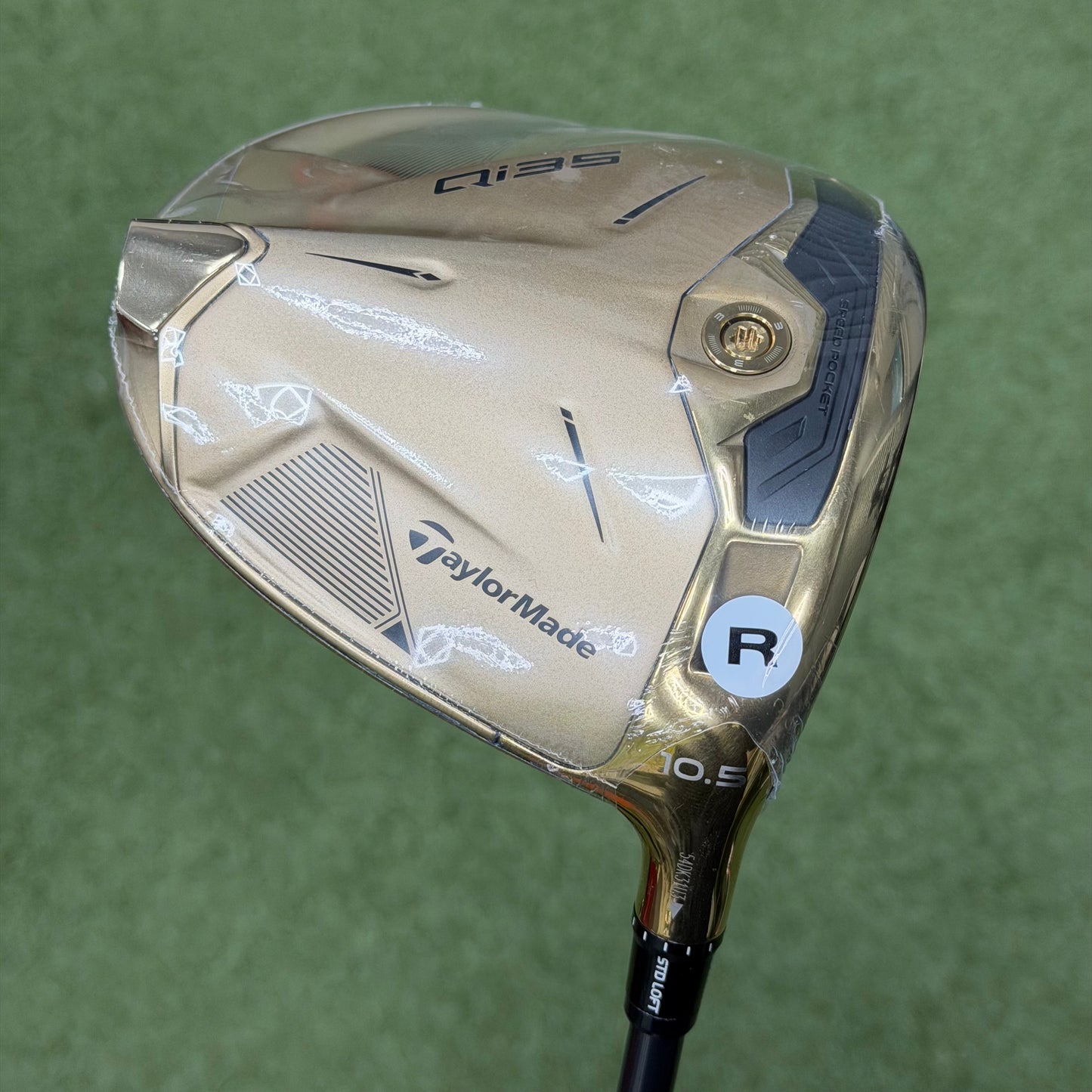 TaylorMade Qi35 Designer Series Gold Golf Driver / 10.5 Degree / Regular Flex